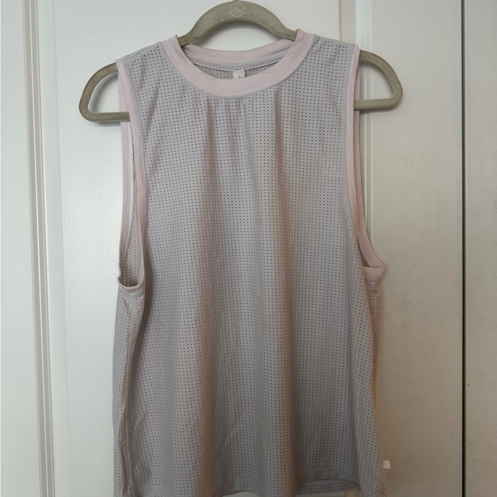 Lululemon Breeze By Sleeveless Muscle Mesh Athletic Tank Top Size 4